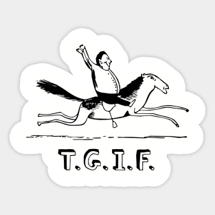 TGIF - Thank God It's Friday Sticker